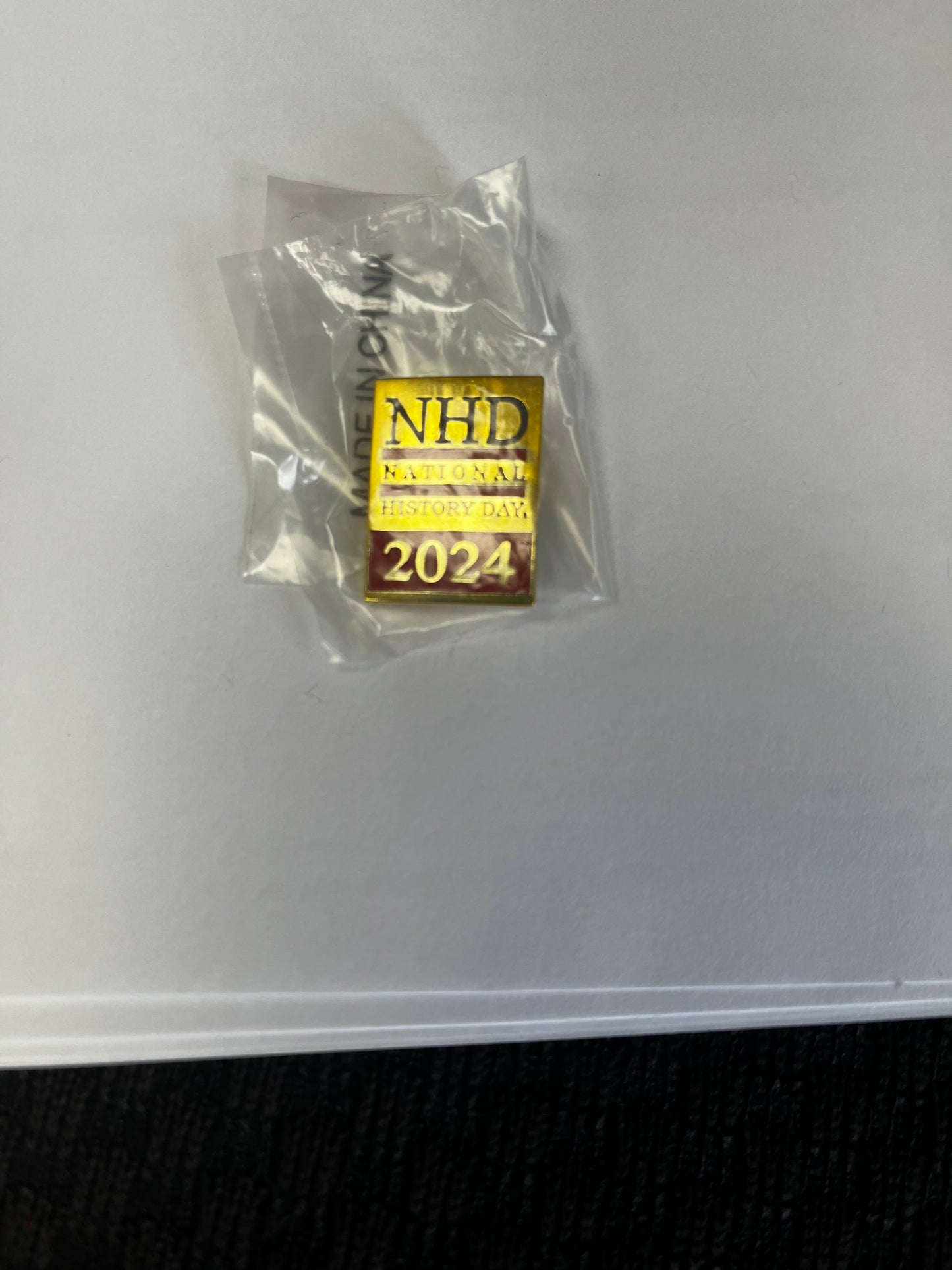 2024 NHD National Contest Gold Lapel Pin