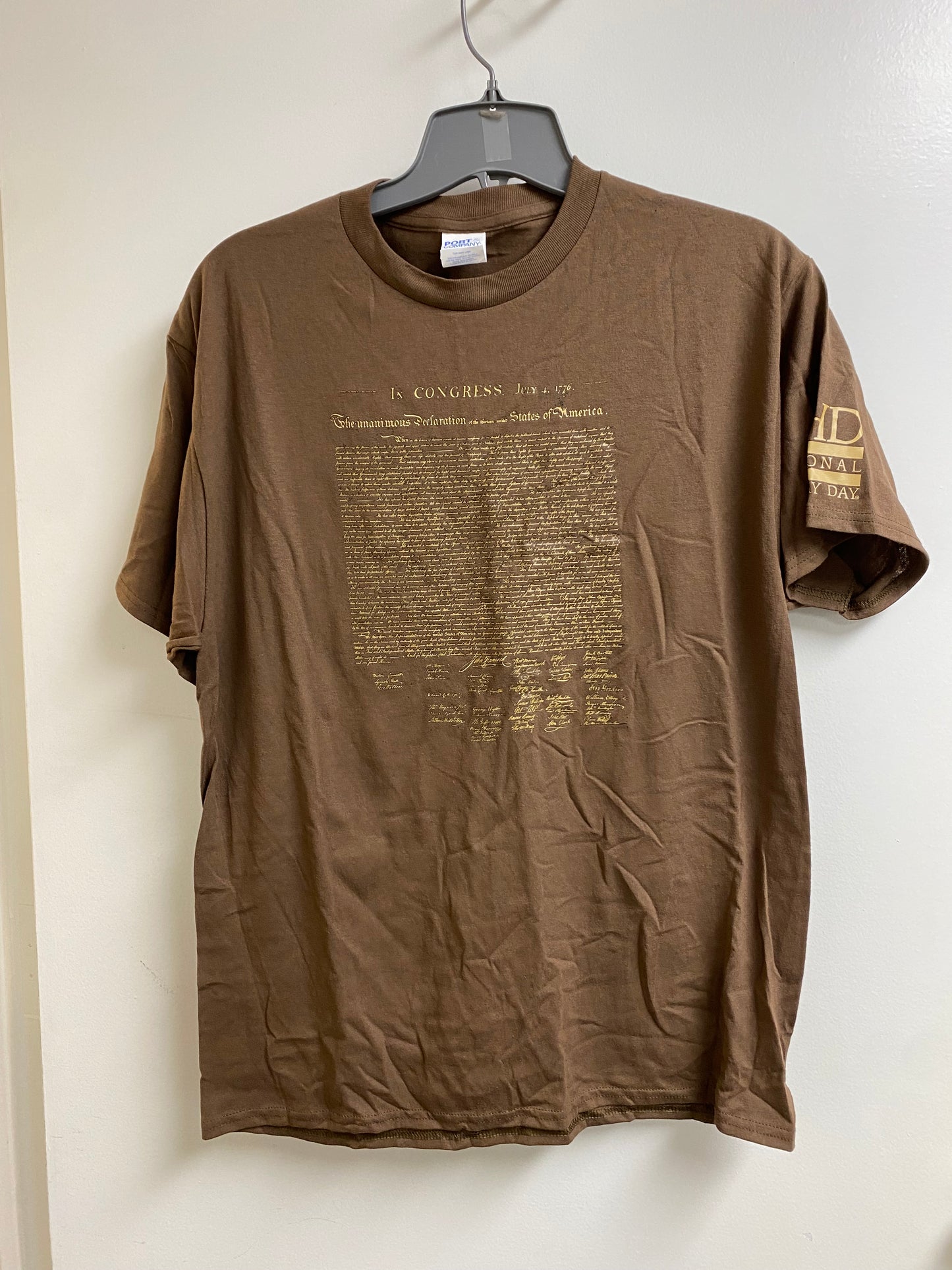 Declaration of Independence T-Shirt (Brown)