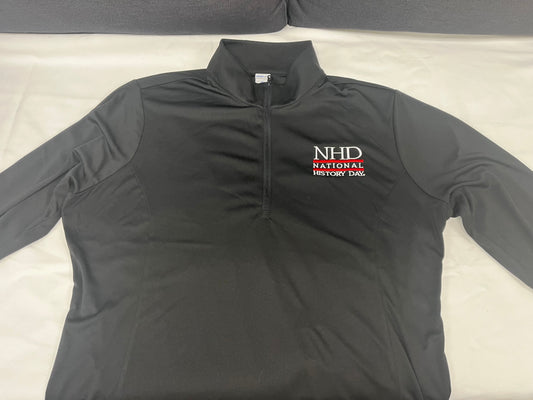 Ladies Black Quarter Zip - X-LARGE, 2X AND 3X only!