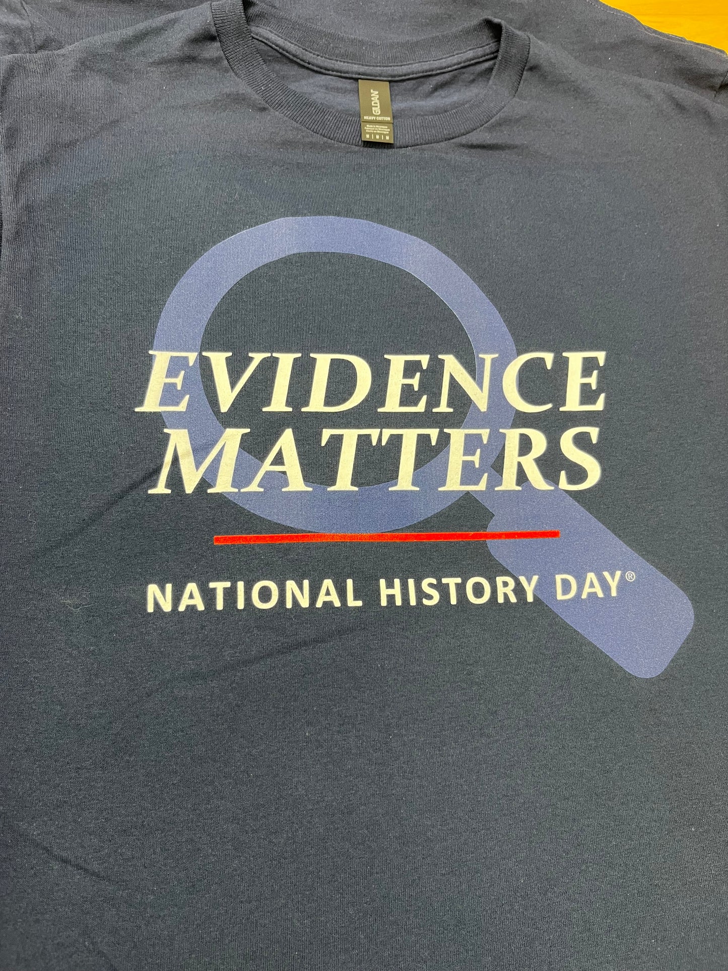 Evidence Matters Navy T-shirt